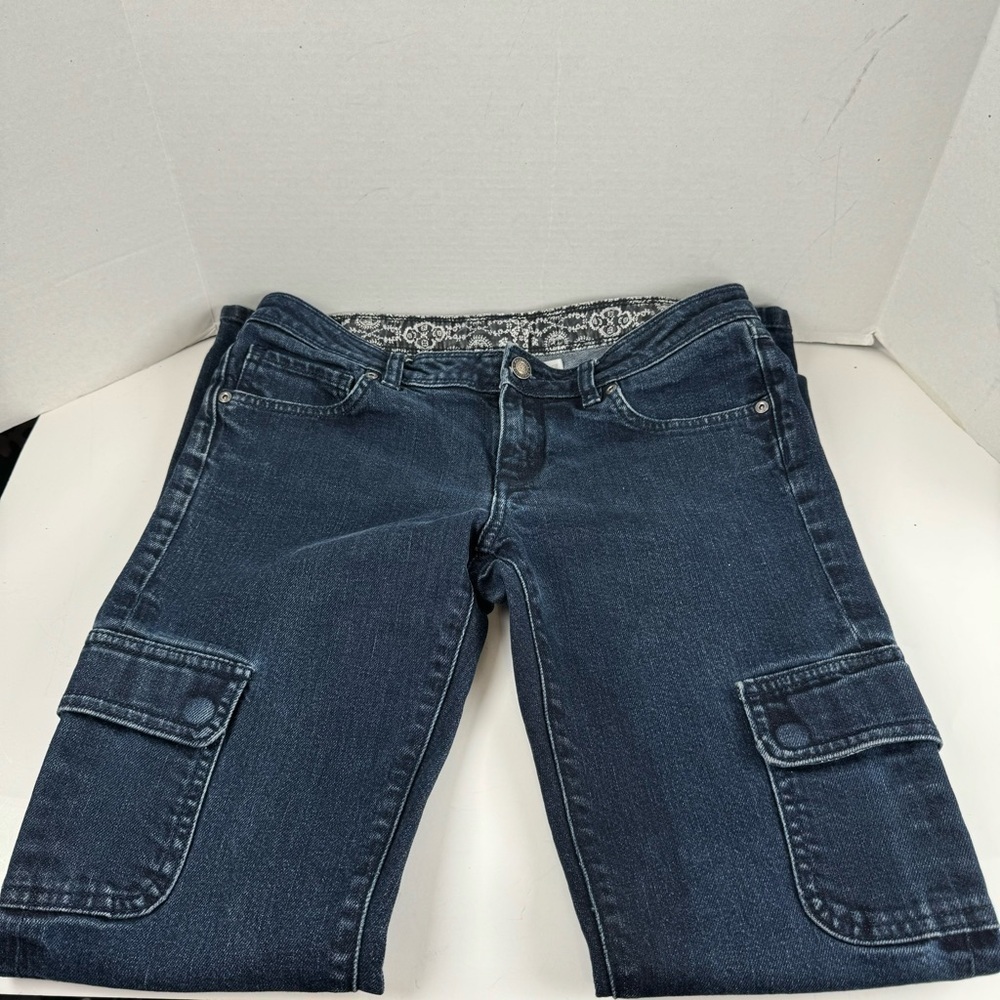 Patagonia Women’s Iron Clad Denim Organic Cotton Low Rise Cargo Jeans 28